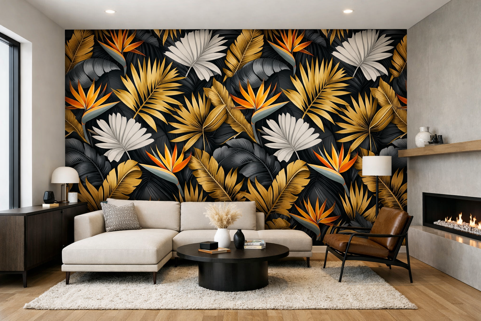 Carpet Surgeons Inc accent wall wallpaper installation in Jacksonville FL